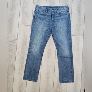 J.Crew 770 Straight Leg Light Wash Jeans Mens 34×32